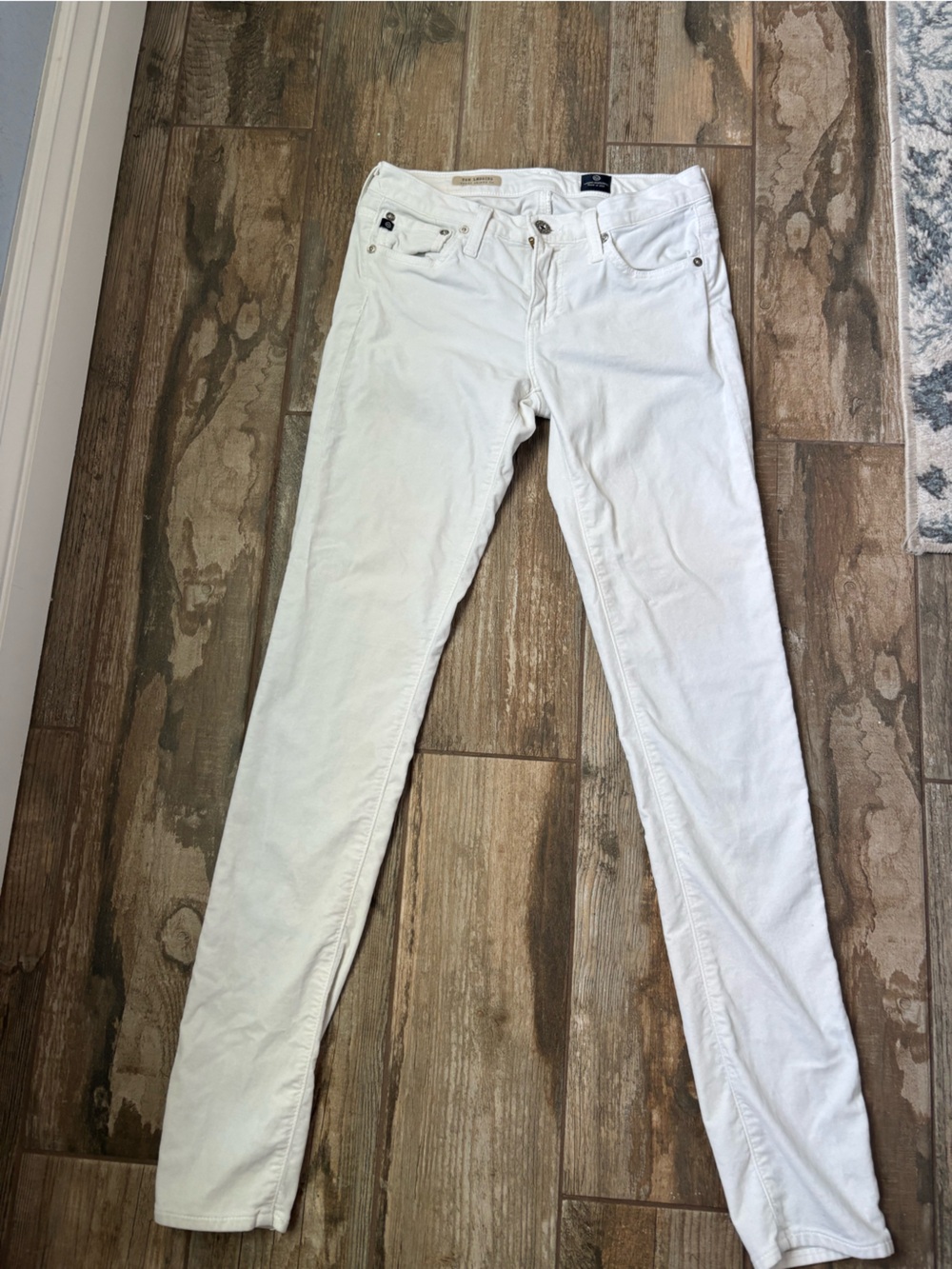 Ag Adriano Goldschmied White Skinny Jeans